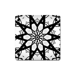 Pattern Abstract Fractal Square Magnet by Nexatart