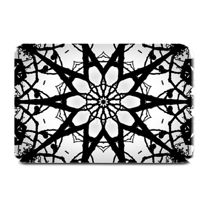 Pattern Abstract Fractal Plate Mats