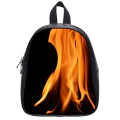 Fire Flame Pillar Of Fire Heat School Bags (small) 