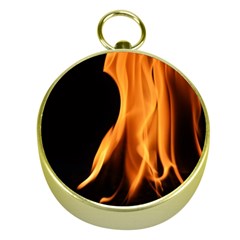Fire Flame Pillar Of Fire Heat Gold Compasses by Nexatart
