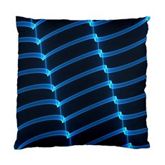 Background Light Glow Blue Standard Cushion Case (two Sides) by Nexatart