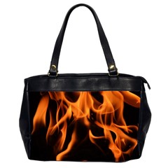 Fire Flame Heat Burn Hot Office Handbags (2 Sides)  by Nexatart