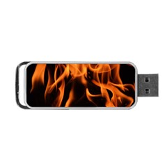 Fire Flame Heat Burn Hot Portable Usb Flash (one Side) by Nexatart