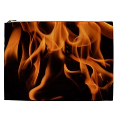 Fire Flame Heat Burn Hot Cosmetic Bag (xxl)  by Nexatart