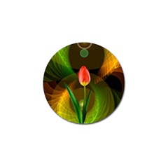 Tulip Flower Background Nebulous Golf Ball Marker (10 Pack) by Nexatart