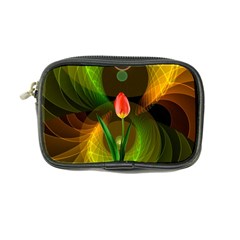 Tulip Flower Background Nebulous Coin Purse by Nexatart