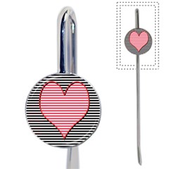 Heart Stripes Symbol Striped Book Mark by Nexatart