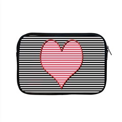 Heart Stripes Symbol Striped Apple Macbook Pro 15  Zipper Case by Nexatart