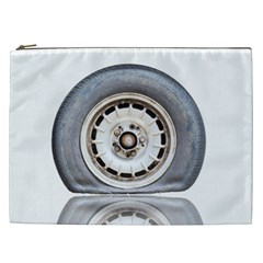 Flat Tire Vehicle Wear Street Cosmetic Bag (xxl)  by Nexatart