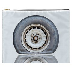 Flat Tire Vehicle Wear Street Cosmetic Bag (xxxl)  by Nexatart