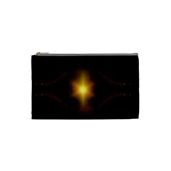 Background Christmas Star Advent Cosmetic Bag (small)  by Nexatart