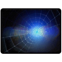 Network Cobweb Networking Bill Double Sided Fleece Blanket (large)  by Nexatart