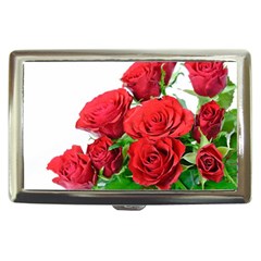 A Bouquet Of Roses On A White Background Cigarette Money Cases by Nexatart