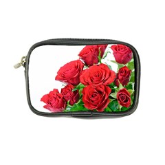 A Bouquet Of Roses On A White Background Coin Purse