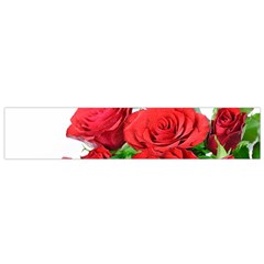 A Bouquet Of Roses On A White Background Flano Scarf (small)