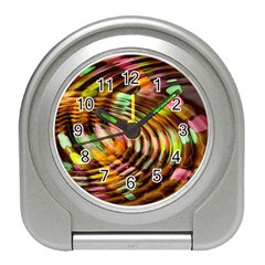 Wave Rings Circle Abstract Travel Alarm Clocks