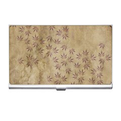 Parchment Paper Old Leaves Leaf Business Card Holders by Nexatart