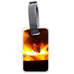 Fire Rays Mystical Burn Atmosphere Luggage Tags (one Side)  by Nexatart