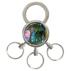 Background Forest Trees Nature 3-ring Key Chains by Nexatart