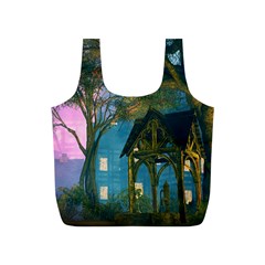 Background Forest Trees Nature Full Print Recycle Bags (s)  by Nexatart