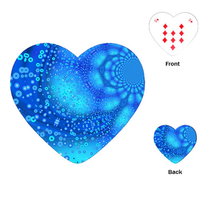 Bokeh Background Light Reflections Playing Cards (Heart) 