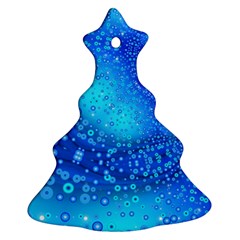 Bokeh Background Light Reflections Christmas Tree Ornament (two Sides)