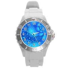 Bokeh Background Light Reflections Round Plastic Sport Watch (l) by Nexatart