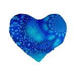 Bokeh Background Light Reflections Standard 16  Premium Flano Heart Shape Cushions Front