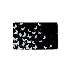 Butterfly Pattern Cosmetic Bag (small)  by Valentinaart