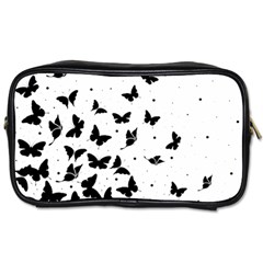 Butterfly Pattern Toiletries Bags 2-side by Valentinaart