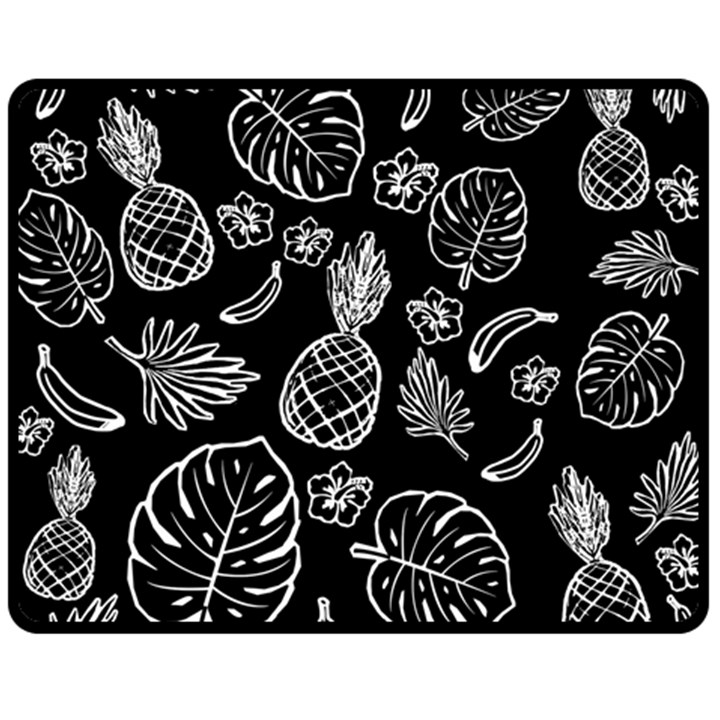 Tropical pattern Fleece Blanket (Medium) 