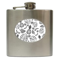 Tropical Pattern Hip Flask (6 Oz) by Valentinaart