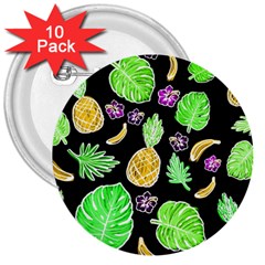 Tropical Pattern 3  Buttons (10 Pack)  by Valentinaart