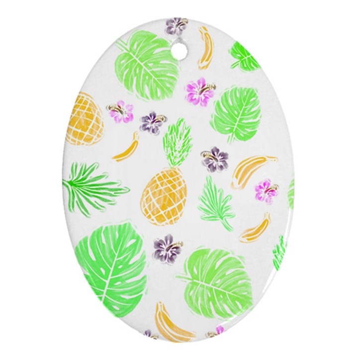 Tropical pattern Ornament (Oval)
