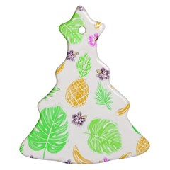 Tropical Pattern Ornament (christmas Tree)  by Valentinaart