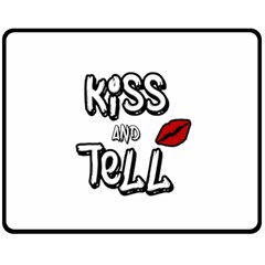 Kiss And Tell Fleece Blanket (medium)  by Valentinaart