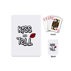 Kiss And Tell Playing Cards (mini)  by Valentinaart