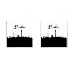 Berlin Cufflinks (square) by Valentinaart