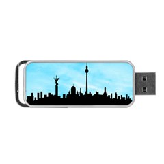 Berlin Portable Usb Flash (one Side) by Valentinaart