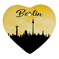 Berlin Heart Ornament (two Sides) by Valentinaart