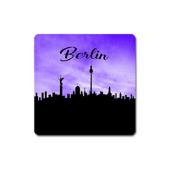 Berlin Square Magnet by Valentinaart