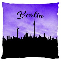 Berlin Large Flano Cushion Case (one Side) by Valentinaart