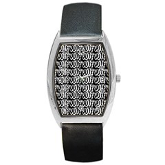 Wtf Barrel Style Metal Watch by Valentinaart