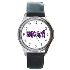 Seriously Round Metal Watch