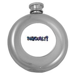 Seriously Round Hip Flask (5 Oz) by Valentinaart