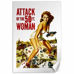 Attack Of The 50 Ft Woman Canvas 20  X 30   by Valentinaart