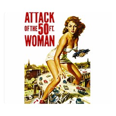 Attack Of The 50 Ft Woman Double Sided Flano Blanket (small)  by Valentinaart