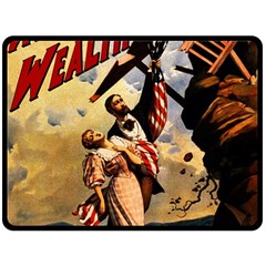 The War Of Wealth Double Sided Fleece Blanket (large)  by Valentinaart