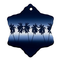 Tropical Sunset Ornament (snowflake) by Valentinaart