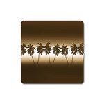 Tropical sunset Square Magnet Front